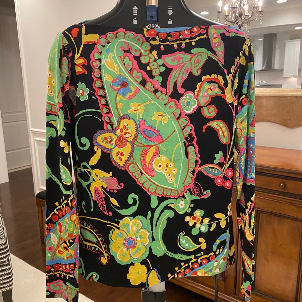 Ralph Lauren Black Label, Size 12, Black Top